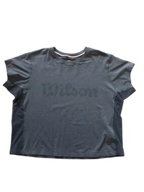 Wilson Dark Gray Short Sleeve Logo Tee